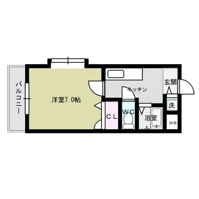 キララ的場 201号室 間取り