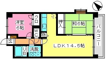 ハーベスト大橋 間取り