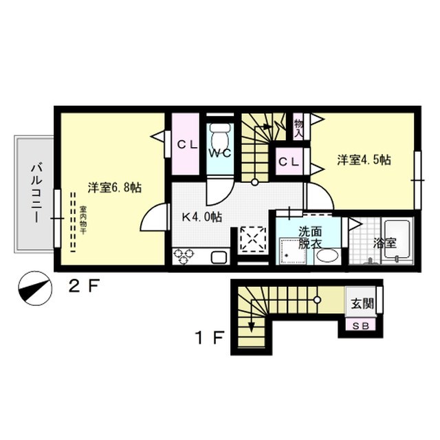 間取り エウロス平尾 間取り図