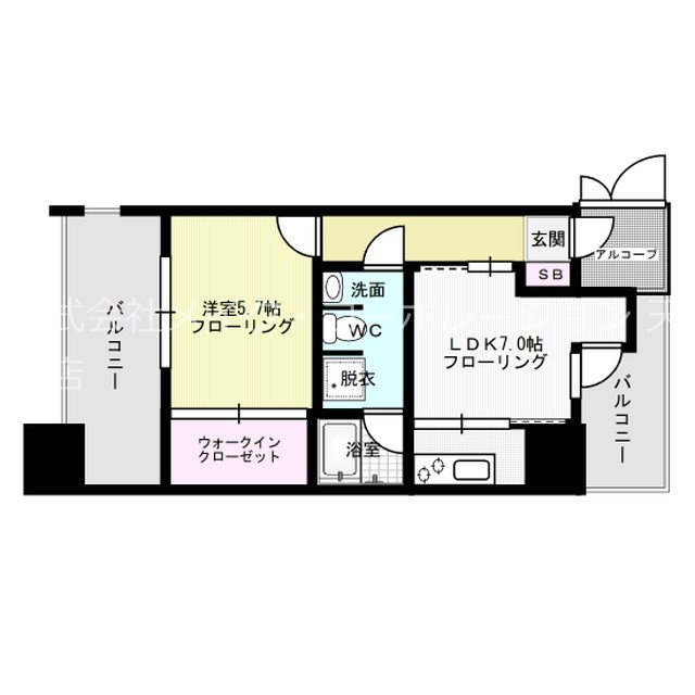 リアンプレミアム大濠公園 間取り