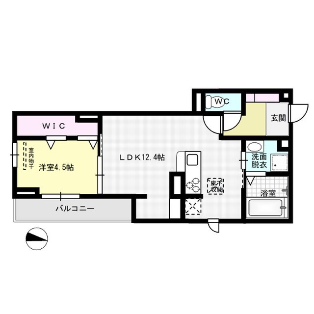 S&T Grace Square 103号室 間取り
