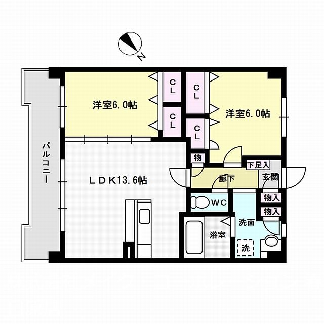 間取り グレイス大城 間取り図