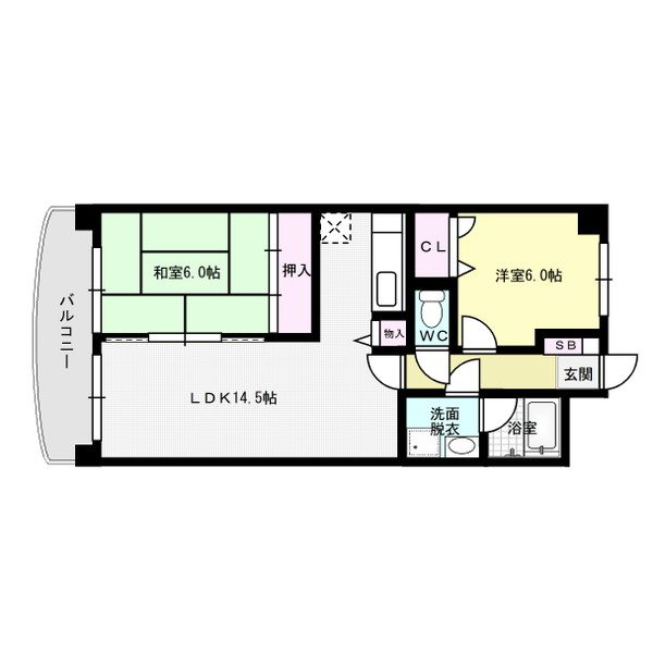 ハーベスト大橋 間取り