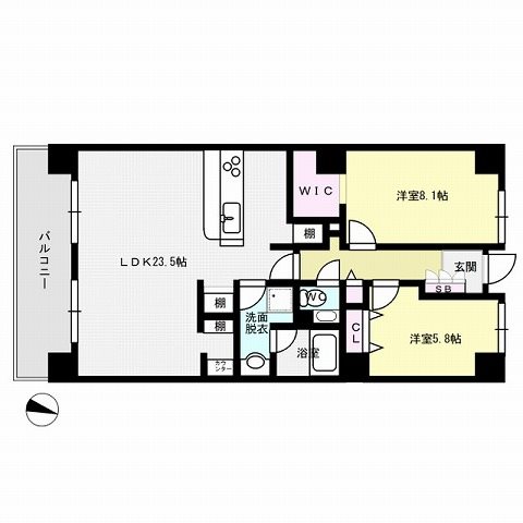 プライムメゾン百道浜 間取り