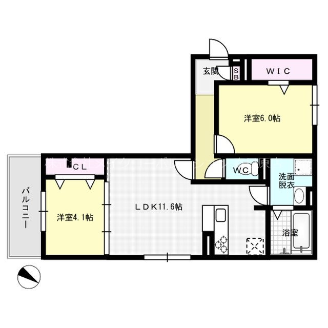 D-roomKOTOBUKI 101号室 間取り