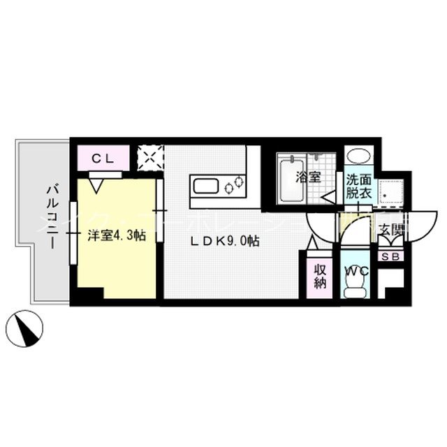 インプルーブ西新 間取り