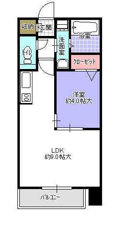 シャローム天神北  間取り