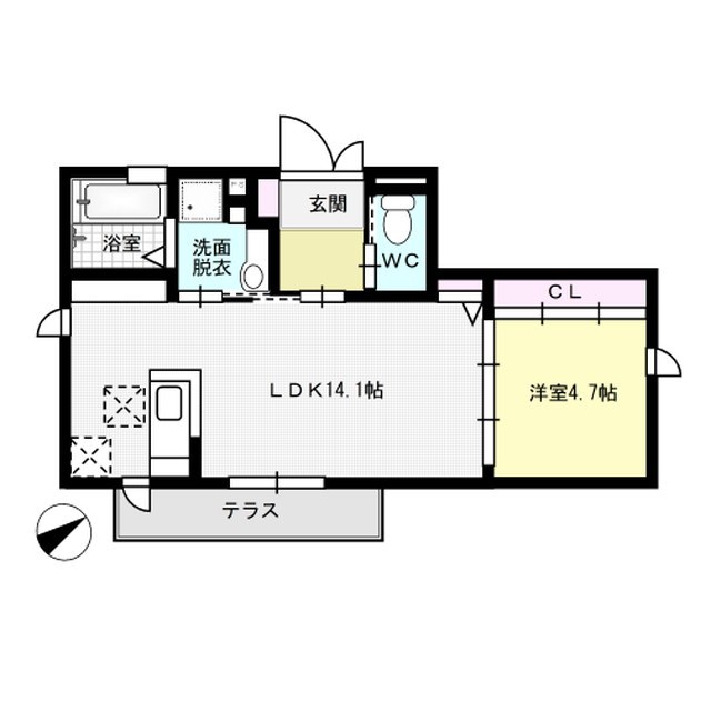 アイム博多の森 101号室 間取り