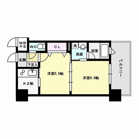 エンクレストNEO博多駅南 間取り