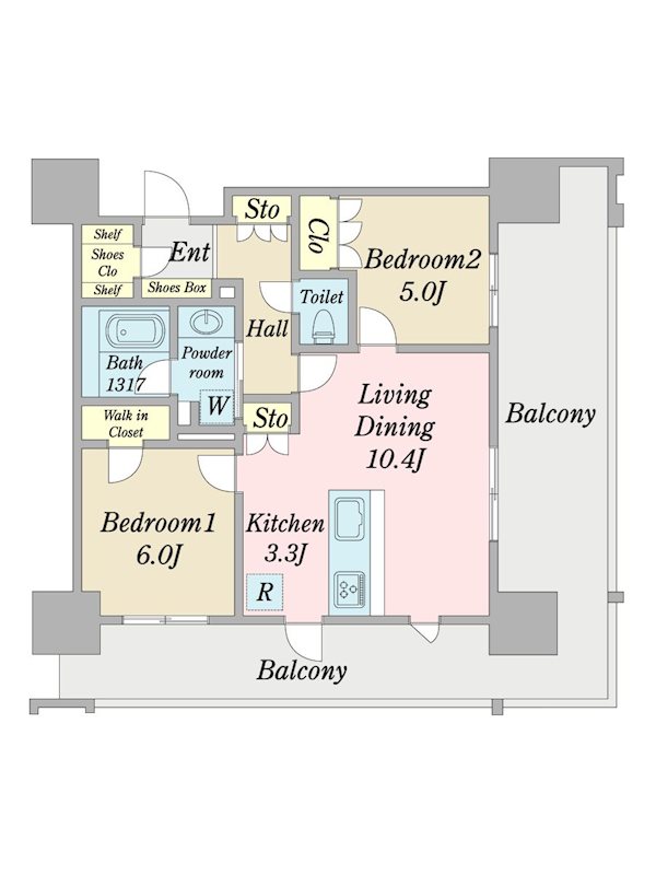 ブランシエラ赤坂はなみずき通り 間取り