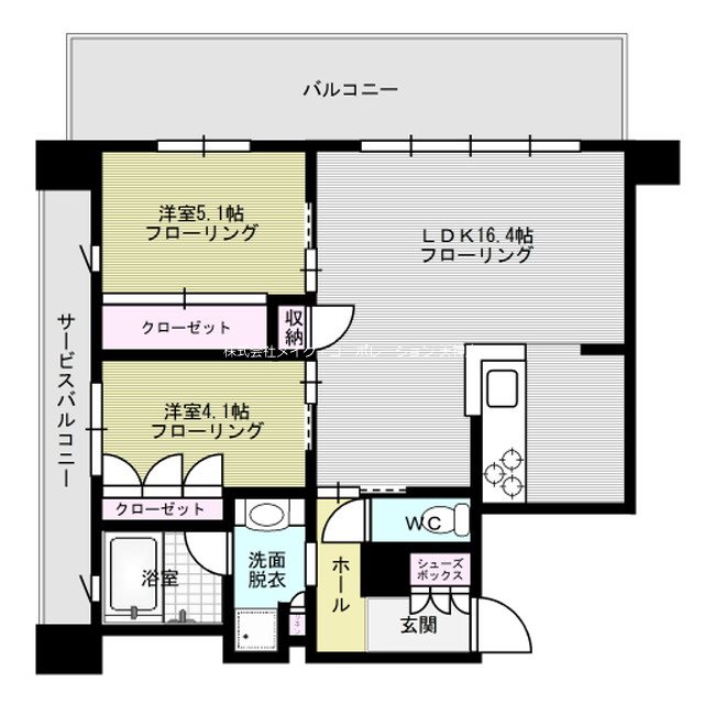 グランドメゾン大濠公園THE CLASS 間取り