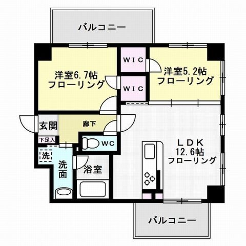 ハイランドスクエア西新 間取り