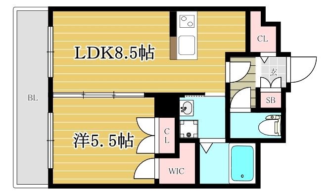 エクセラ大濠公園西  間取り