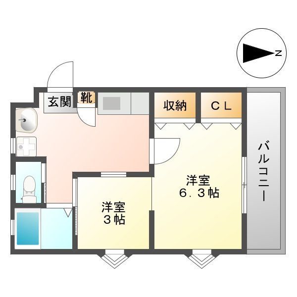 ハーモニーKハウスMYU 間取り図