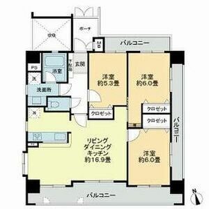 アンピール六本松 間取り