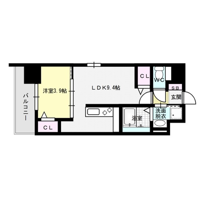 フィーノ南福岡 605号室 間取り
