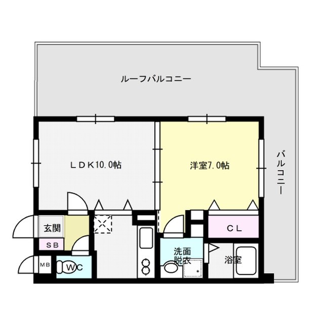 間取り メルベージュ中央 間取り図