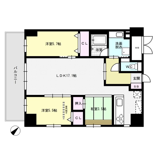 Palais Felicia 702号室 間取り
