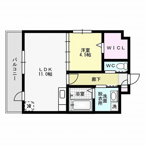 プレディアスタイル博多（旧ヴァンヴェール博多） 間取り