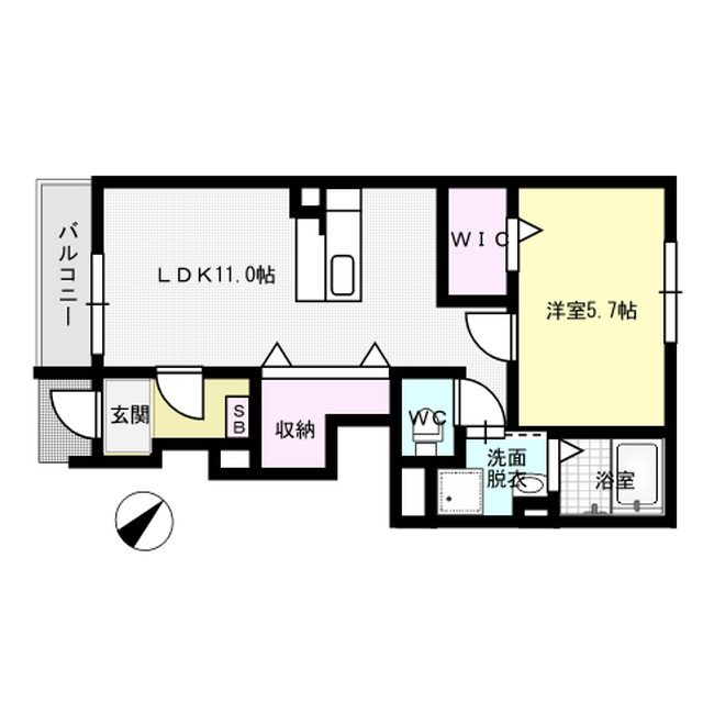 Marin春日西 103号室 間取り