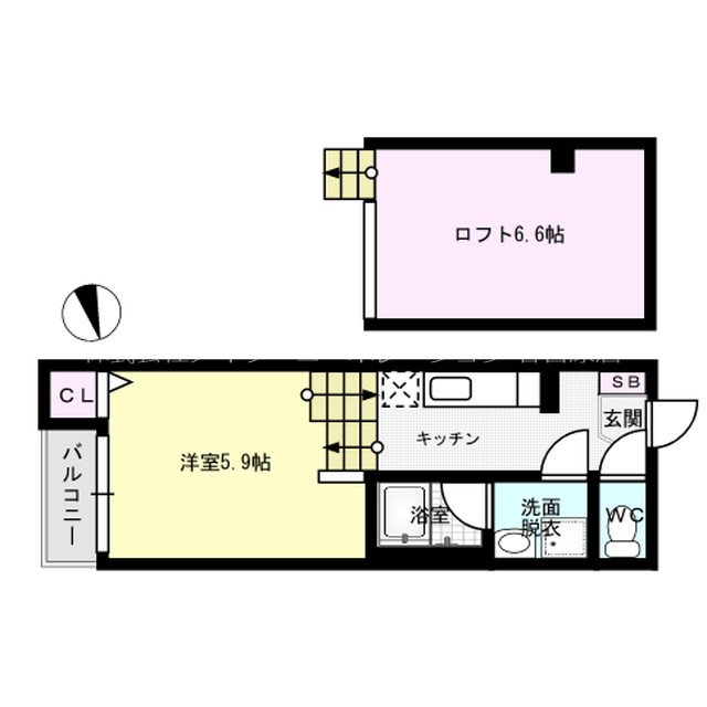 リ・アンジュ井尻 202号室 間取り