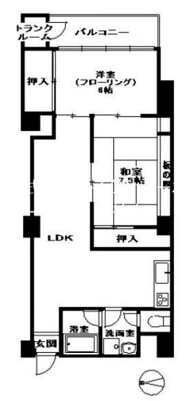 福岡リバーキャッスル 間取り