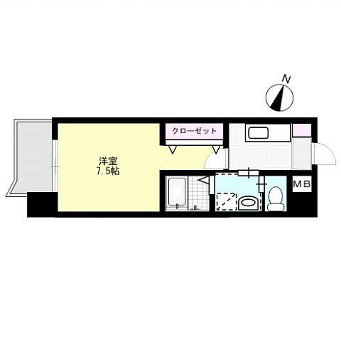 ベルパークⅡ 707号室 間取り