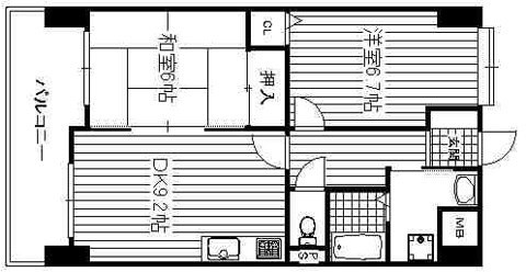 グランカーザ・エテシア 1107号室 間取り