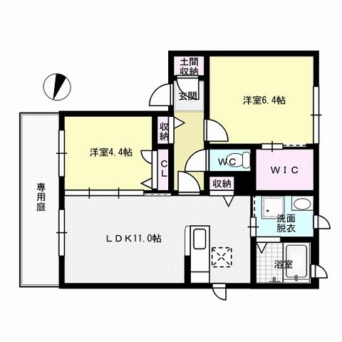ディアコートⅡ棟 間取り
