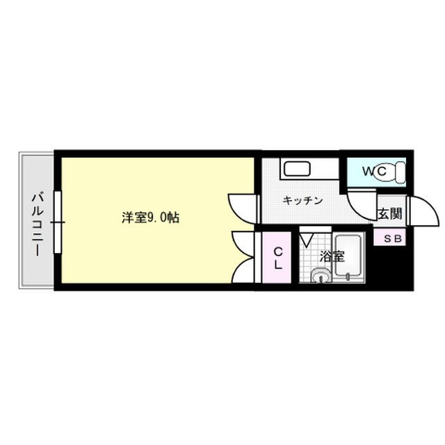 ロイヤルハイツ春日 406号室 間取り