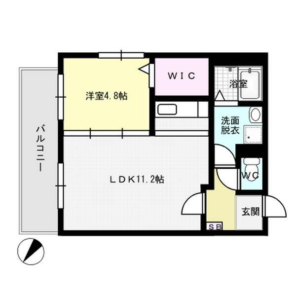 サンビオ 202号室 間取り