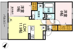 D-roomパークサイド吉塚  間取り