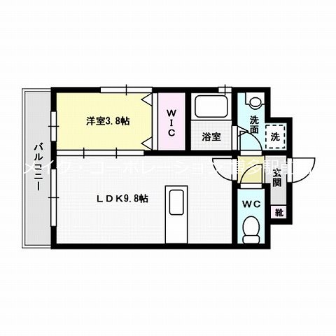 パステルカーラ美野島 間取り