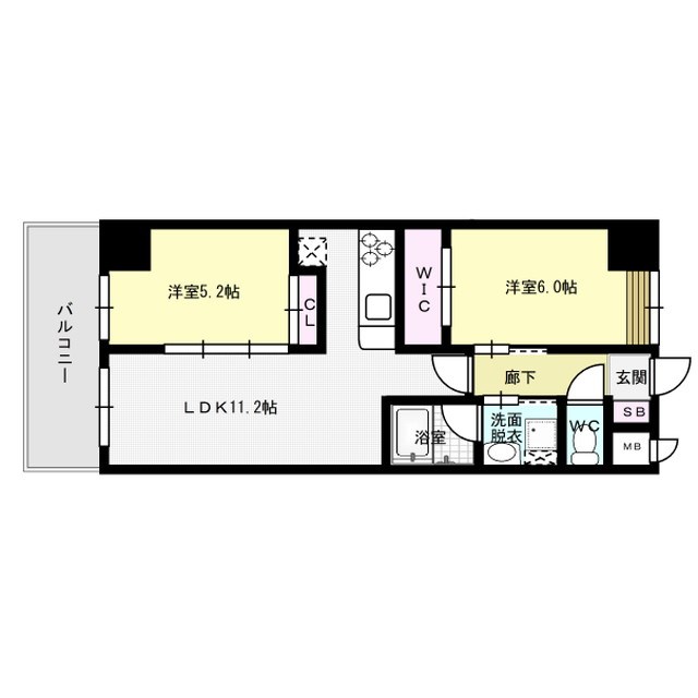 コンダクトレジデンス那珂川 604号室 間取り