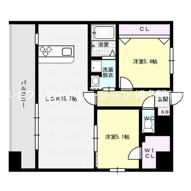 LIBTH下呉服  間取り図