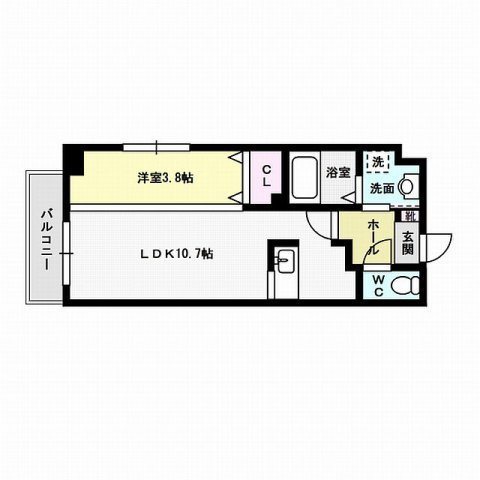 フライハイト西新 間取り