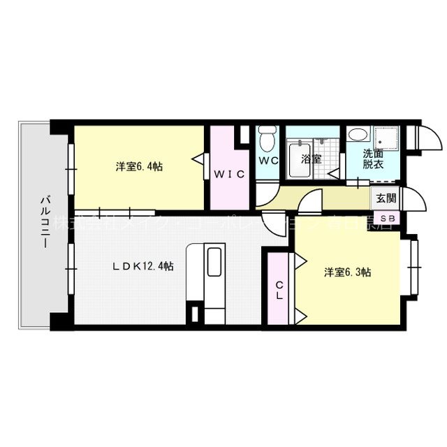 スカイシャトレ曰佐 間取り図