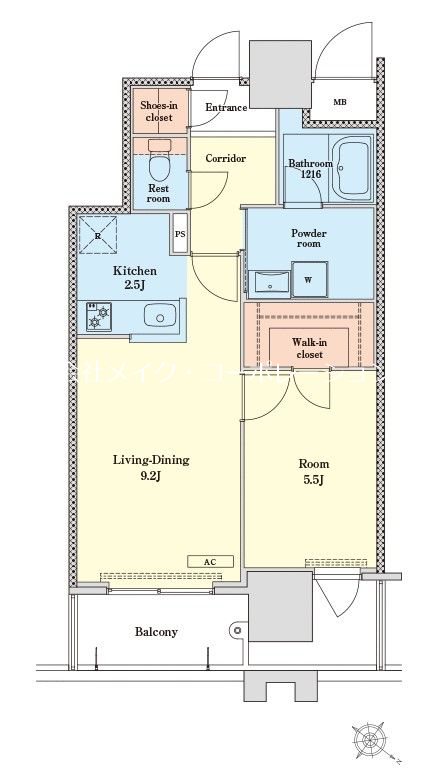 RJRプレシア天神サウス 間取り