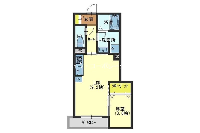 プリンシズコート渡辺通 間取り