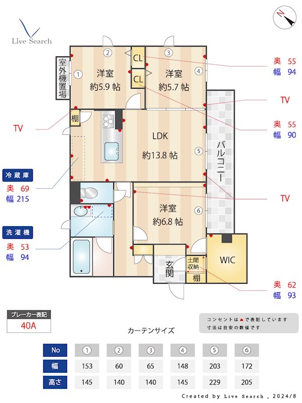 シャーメゾンFierte 304号室 間取り