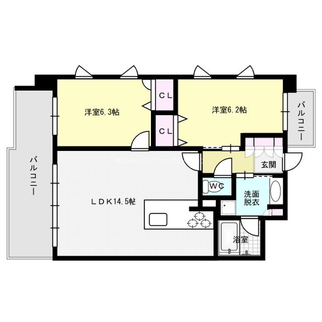 間取り ksVillage(ケイズヴィレッジ) 間取り図
