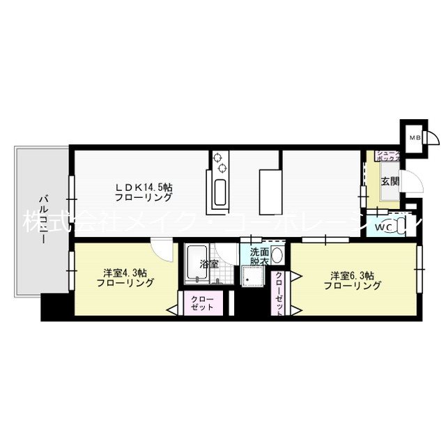 アーバンローズ薬院 間取り