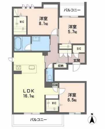 Premias K　室見 間取り