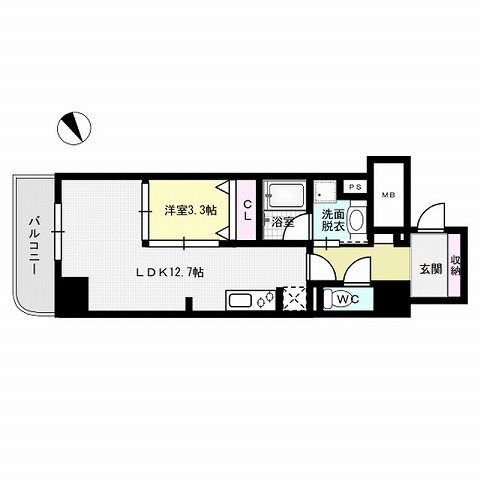 ウェルブライト博多ステーション 間取り