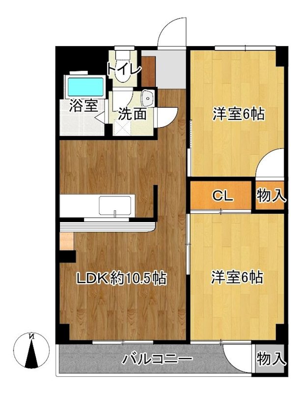 AGビル小田部 間取り