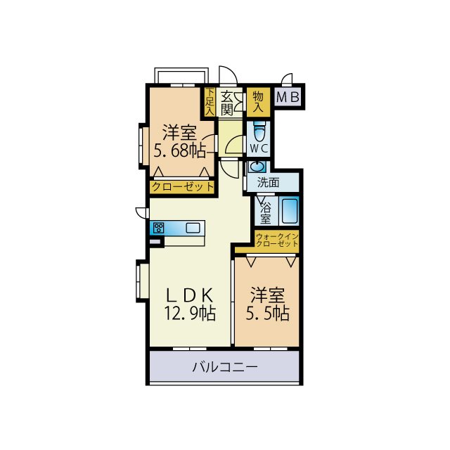 メゾン・ド・カンパーニュ  間取り