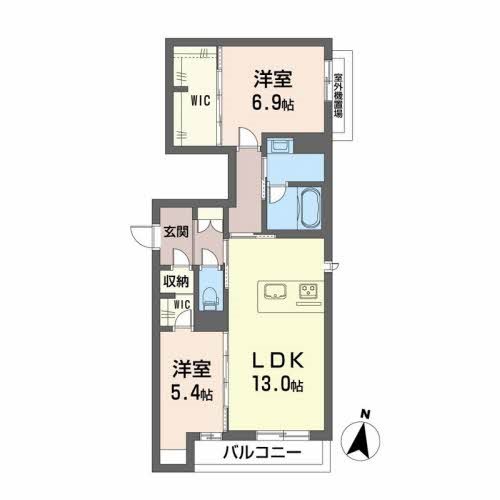 ノアルーチェ飯倉～ネット無料～ 間取り