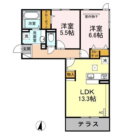 レジデンス飯倉Ⅱ 間取り