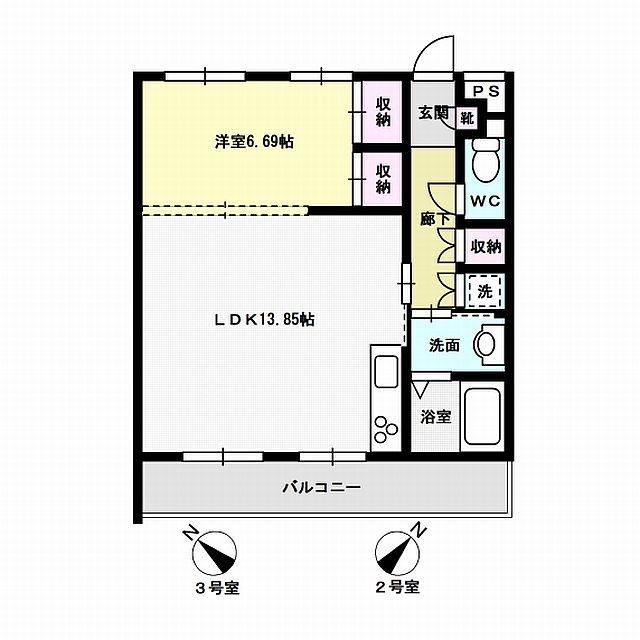 間取り 光第1ビル 間取り図