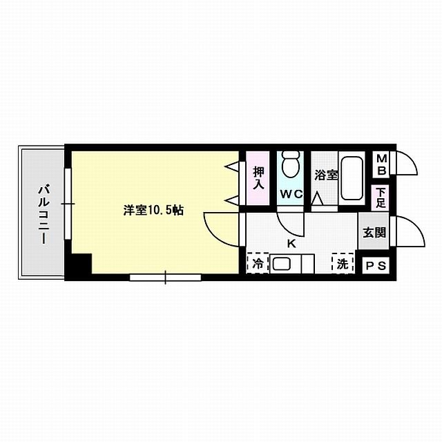 アネモス春日原 間取り図